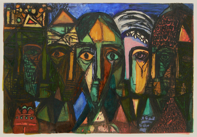 Among Those Who Stood There by Abraham Rattner