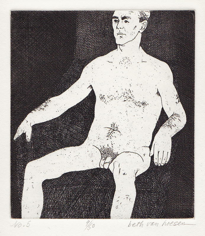 E. Seated: No. 5 from The Nude Man by Beth Van Hoesen
