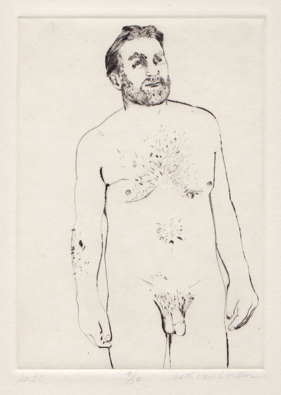 W. Standing, No. 20 from The Nude Man by Beth Van Hoesen