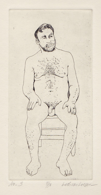 W. Seated: No. 3 from The Nude Man by Beth Van Hoesen