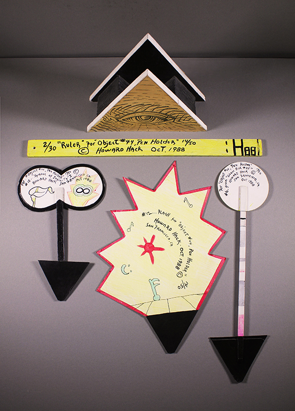 Object #44 - Pen Holder and 4 objects by Howard Edwin Hack