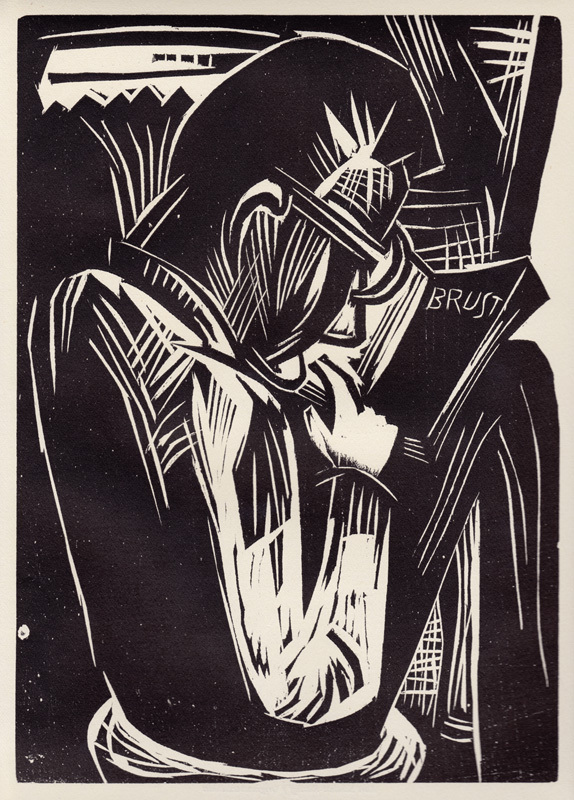 Lesender Mann (Man Reading) by Karl Schmidt-Rottluff