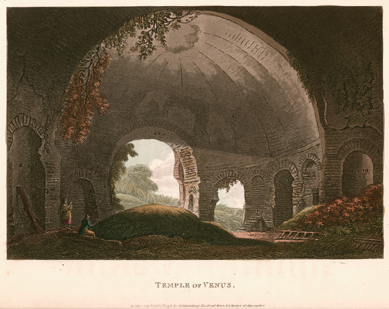 Temple of Venus (from: A Select Collection of Views and Ruins in Rome and Its Vicinity) by James A. Merigot