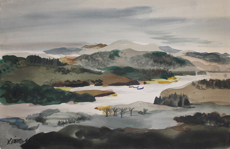 (River Valley) by Dong Kingman