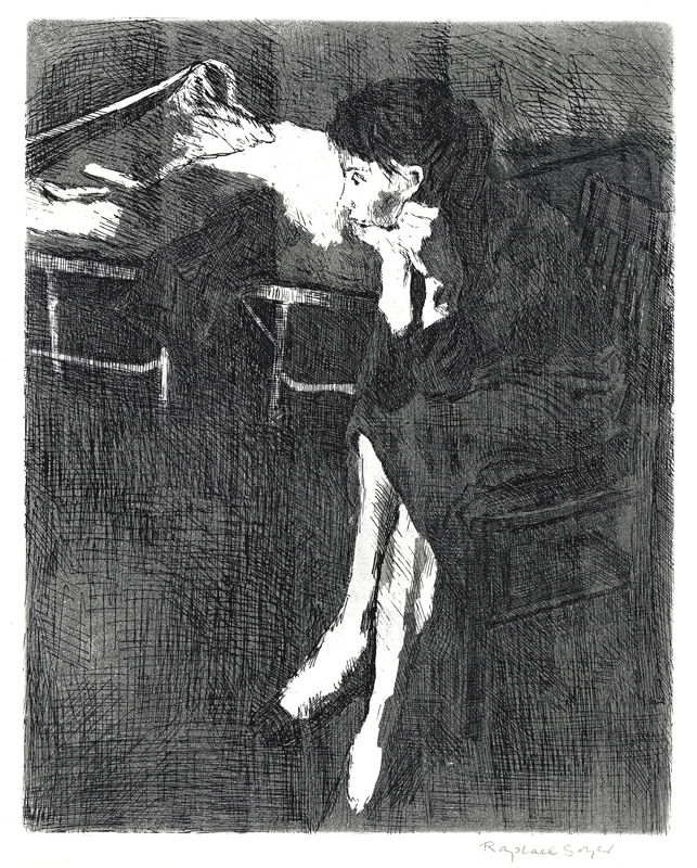 Pensive Girl by Raphael Soyer