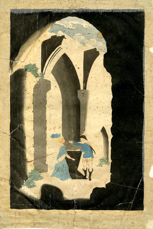 Isabella Making Her Escape From the Castle: from The Castle of Otranto (Scene 1 of 14) by Random & Stainbank