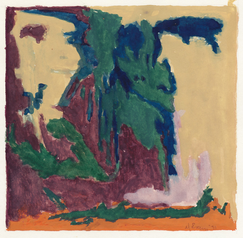 Untitled abstract landscape by Elizabeth Fay Evans