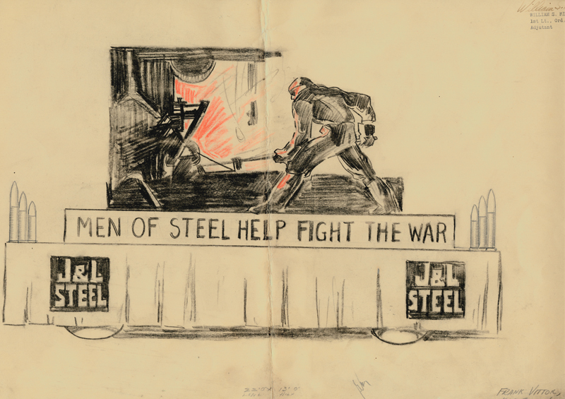 Men of Steel Help Fight the War / J & L Steel by Frank Vittor