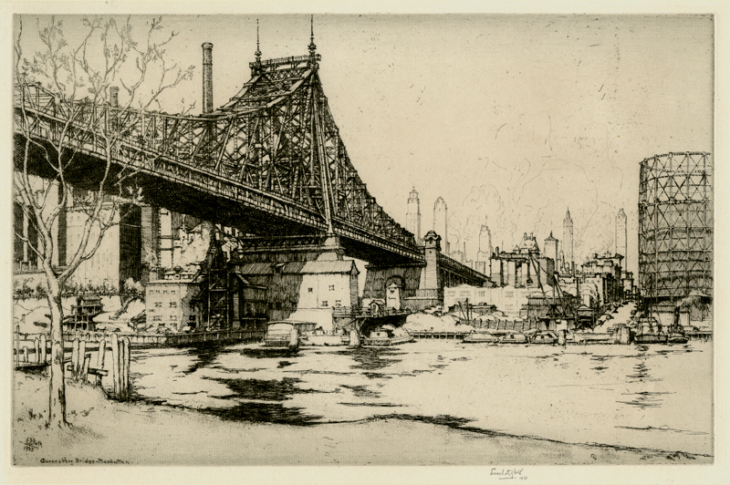 Queensboro Bridge, Manhattan by Ernest David Roth