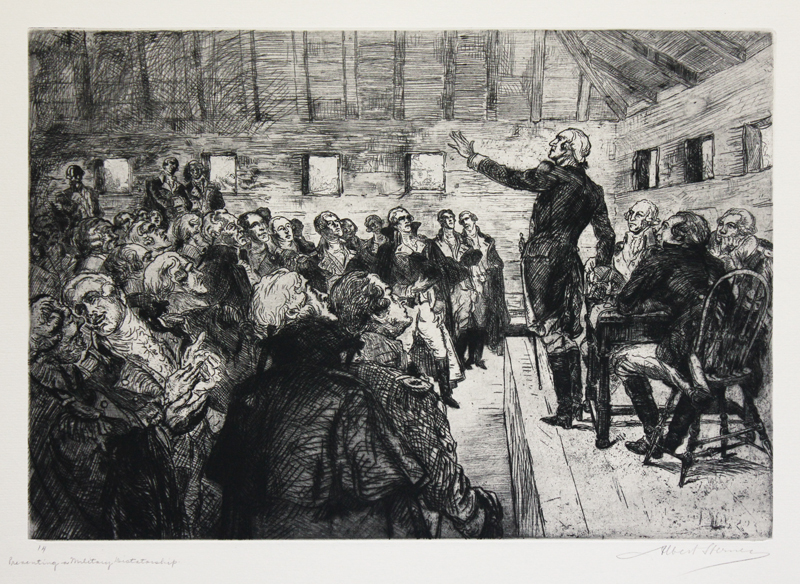 Preventing a Military Dictatorship (plate 14 from the Bicentennial Pageant of George Washington portfolio) by Albert Edward Sterner