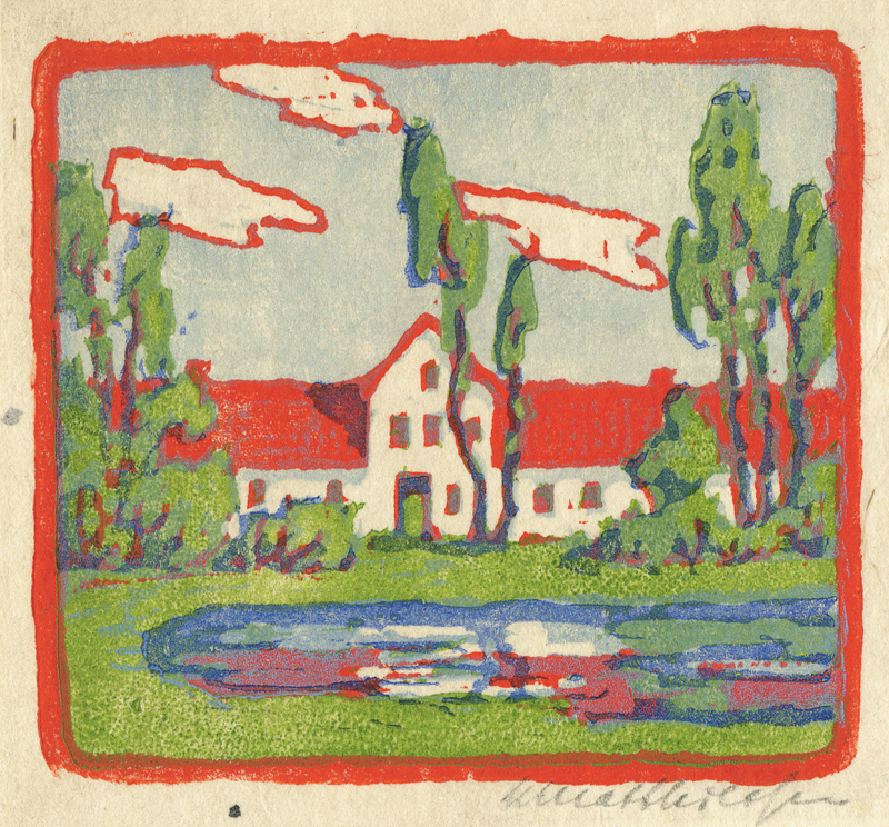 Red House by Oscar Adam Otto Matthiesen