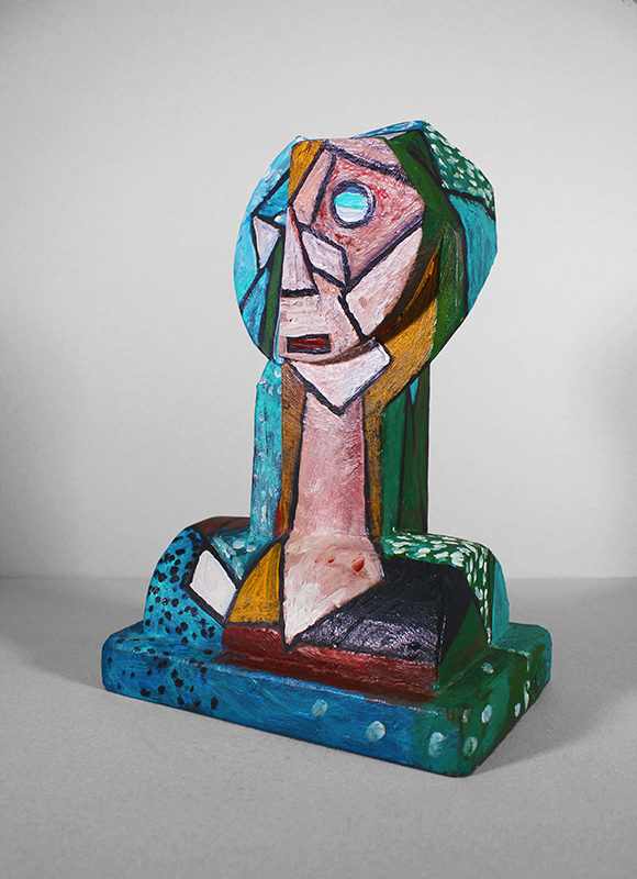 (Untitled Cubist bust) by Italo Scanga