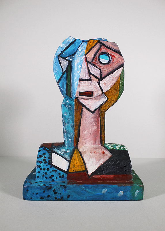 (Untitled Cubist bust) by Italo Scanga