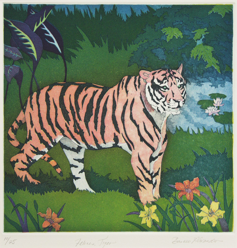 Felines, Tiger by Barnee Alexander