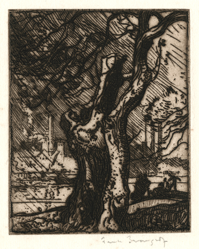 The Old Tree, Hammersmith by Frank Brangwyn