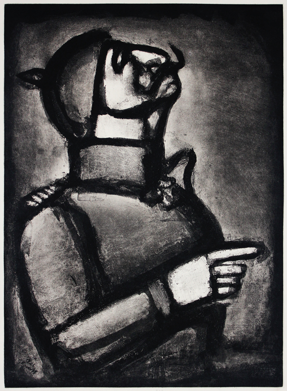 Plus le coeur est noble, moins le col est roide by Georges Rouault