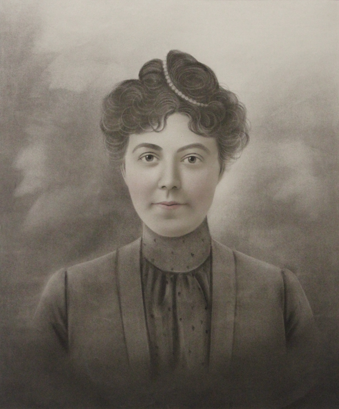 Untitled portrait (woman with pearl hair ornament) by Unidentified Asian