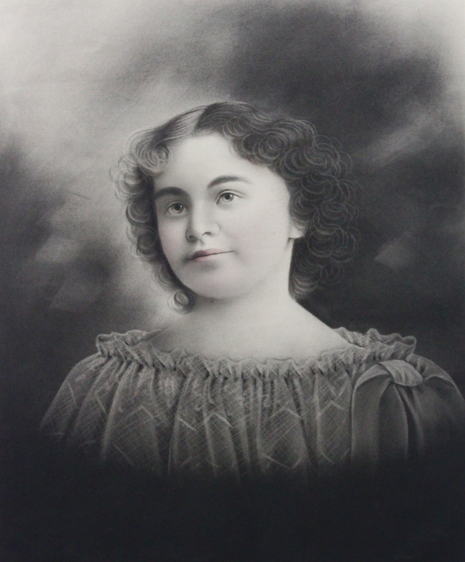 Untitled portrait (woman wearing a gathered neckline blouse) by Unidentified Asian