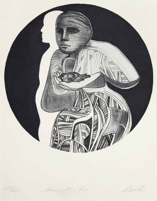 Man with a Bird by Arnold Lewis Belkin