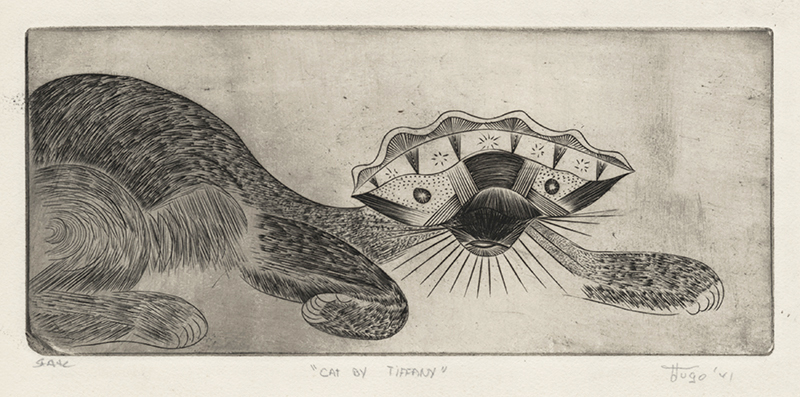 Cat By Tiffany by Ian Hugo