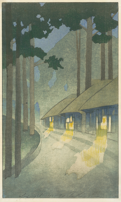 Road to the Forest (a.k.a. Road through the Forest at Nikko & Carmel Cottages) by Bertha Lum