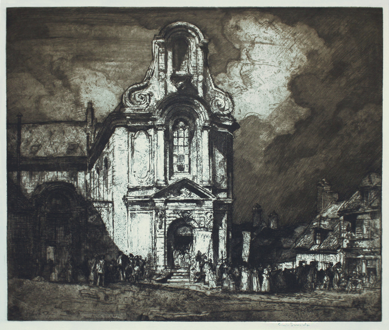 Church of St. Austrebert, Montreuil (LEglise Ste. Austreberthe a Montreuil) by Frank Brangwyn