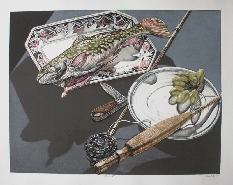 Trout by Jack Beal Annex Galleries Fine Prints