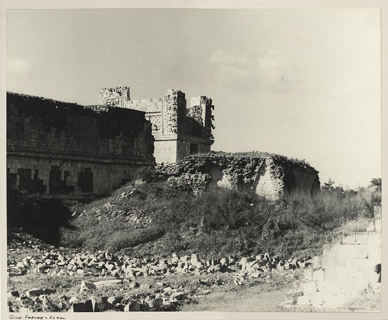 Quad. Corner - Uxmal by Gordon Nicolson