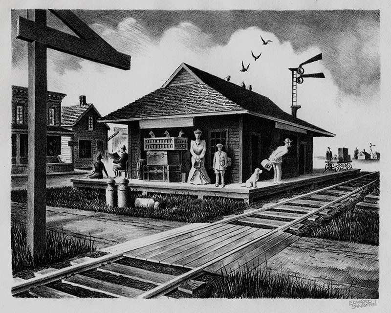 Train Time (aka: The Depot) by Edward Sanborn