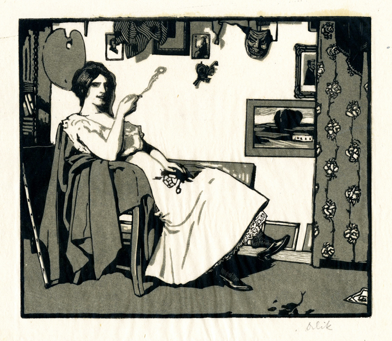 Im Atelier (In the Studio) by Emil Orlik