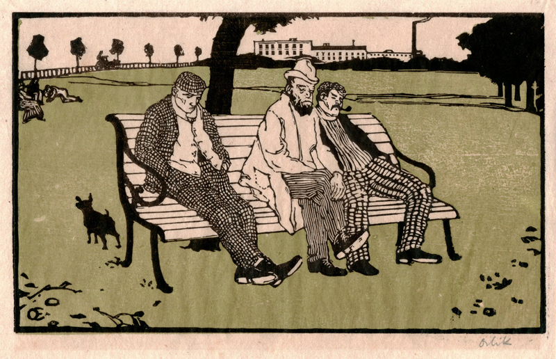 Londoner Tagediebe (London loafers) by Emil Orlik