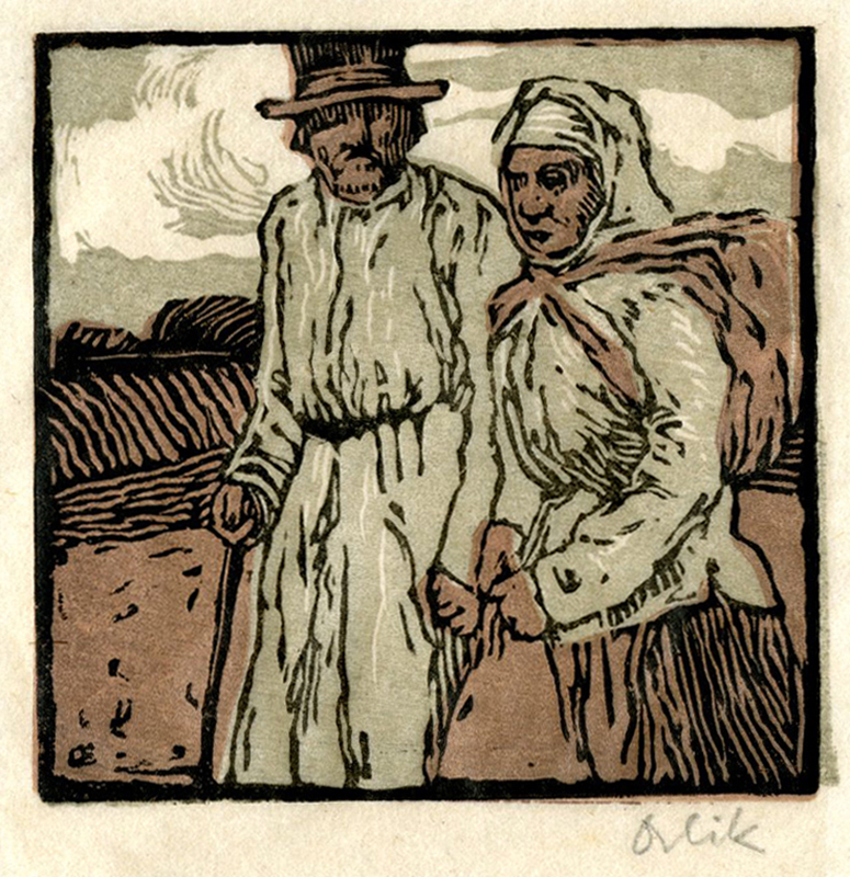 Ruthenen auf der Wanderung (Ruthenians traveling) by Emil Orlik