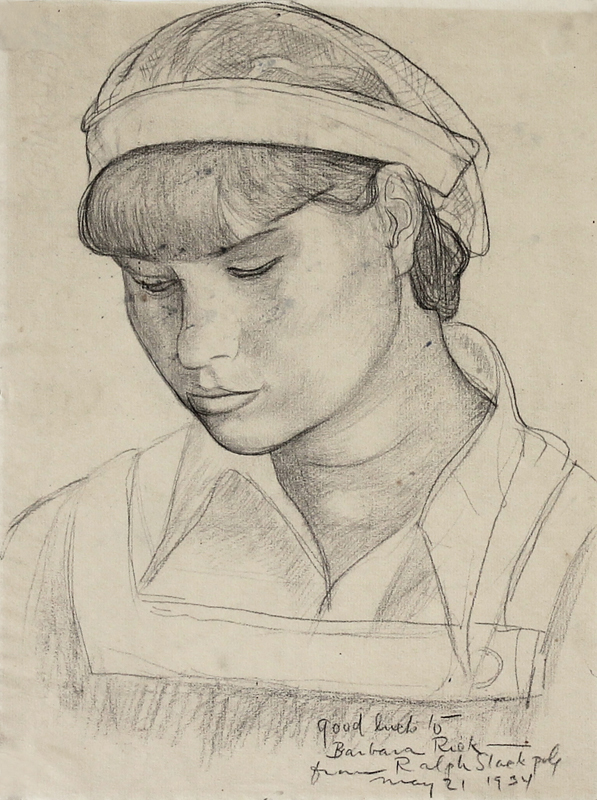 Portrait of Barbara Olmsted by Ralph Ward Stackpole