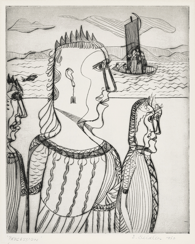 Procession (also called: Procession to Asgard) by Doris Seidler