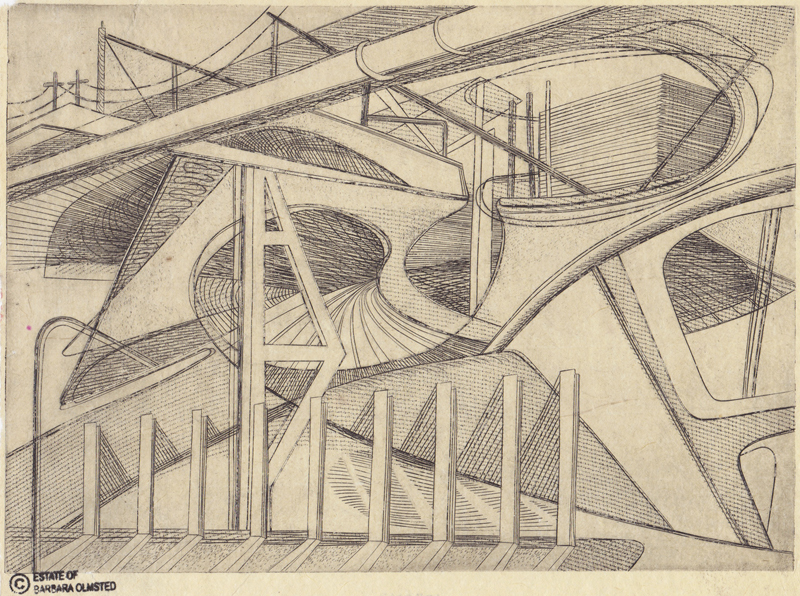 (Architectural structures) by Barbara Olmsted