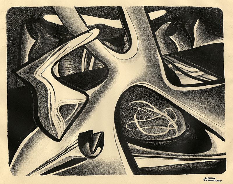 Untitled abstraction by Barbara Olmsted