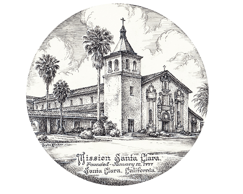 Mission Santa Clara by Orpha Klinker