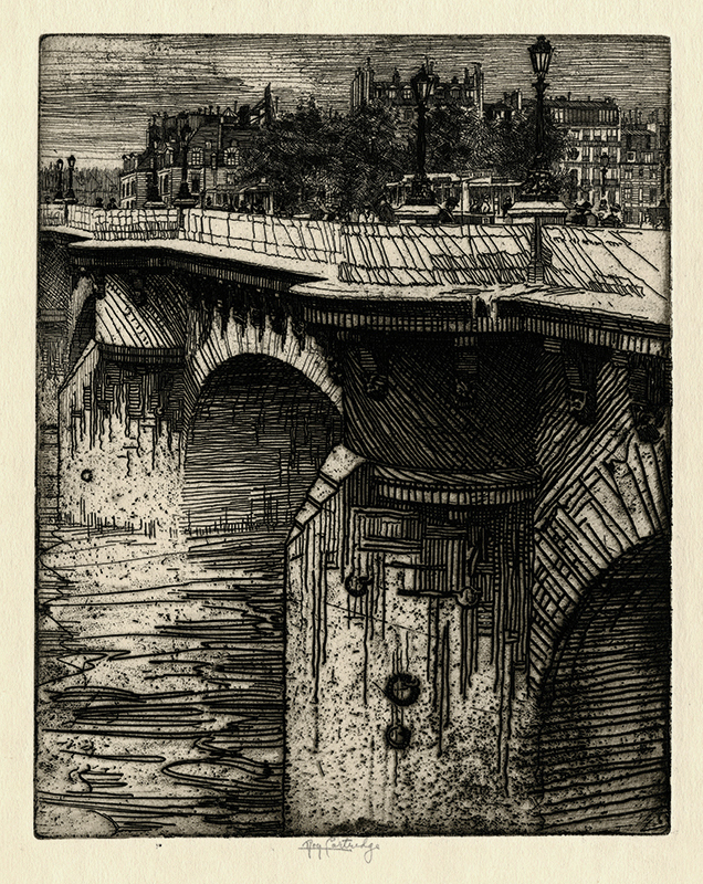 LIle de la Cité, Pont Neuf by Roi George Partridge