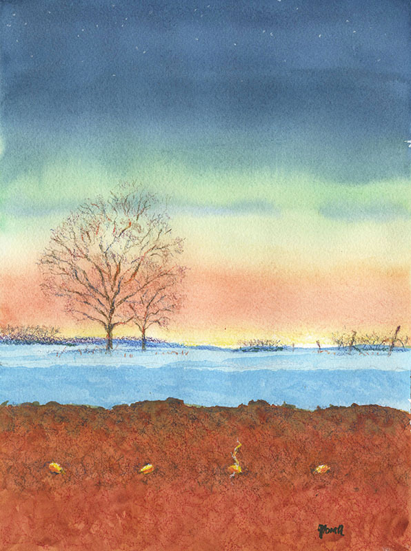 Waiting (Tree landscape) by John Burton Norall
