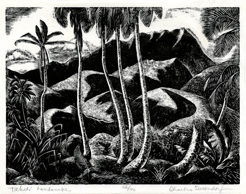 Tahiti Landscape by Charles Frederick Surendorf