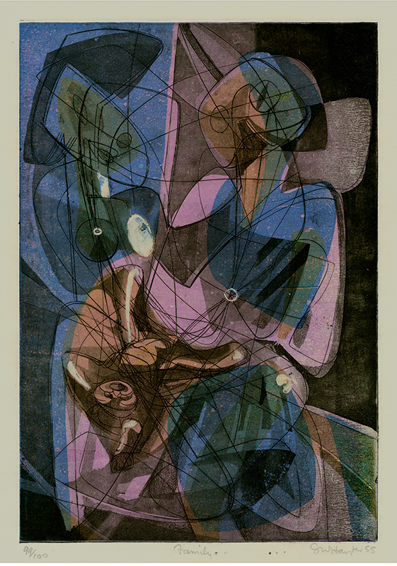 Family (aka: Familie Japonaise or Japanese Family) by Stanley William Hayter