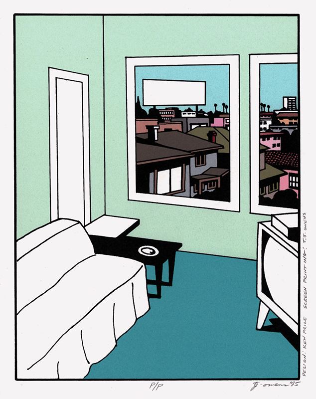 (Los Angeles apartment) from Heat Wave by Charles Bukowski) by Kenneth Price