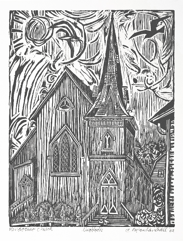 Mendocino Church by Byron T. Randall