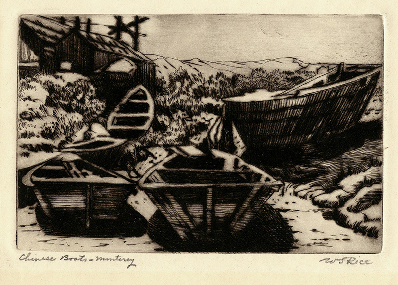 Chinese Boats -Monterey by William Seltzer Rice