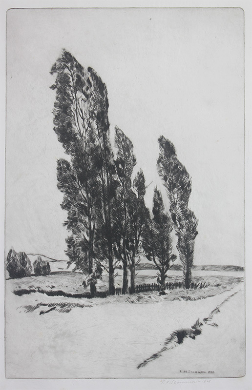 Poplars by the Road Side by Lawrence Norris Scammon