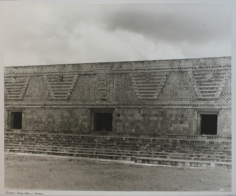 Quad. - East Wall - Uxmal by Gordon Nicolson