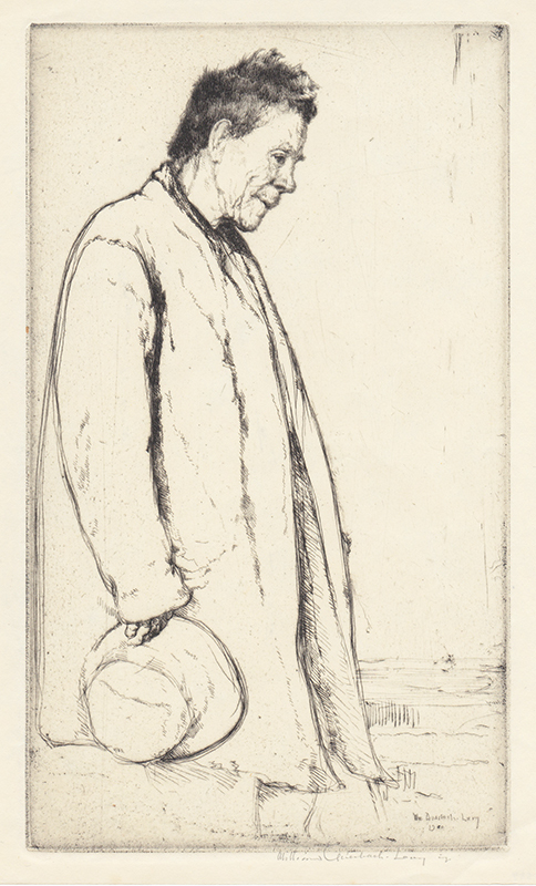 Untitled (Man in a coat, with a hat) by William Auerbach-Levy