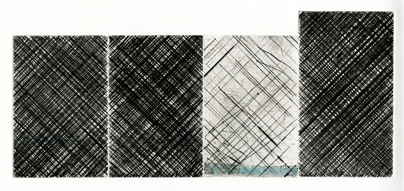 Untitled quadriptych by Ed Moses