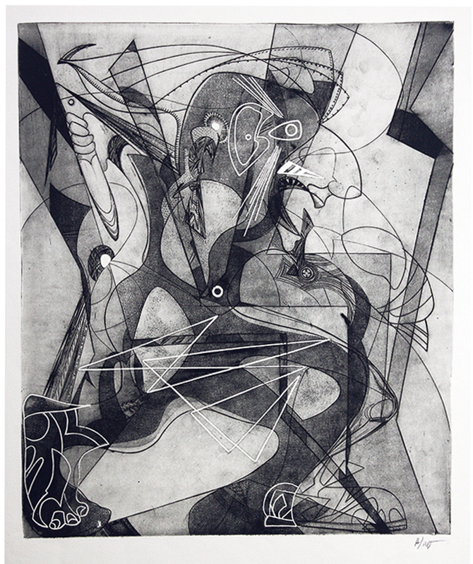 Untitled abstract figure by Daniel Philip Platt