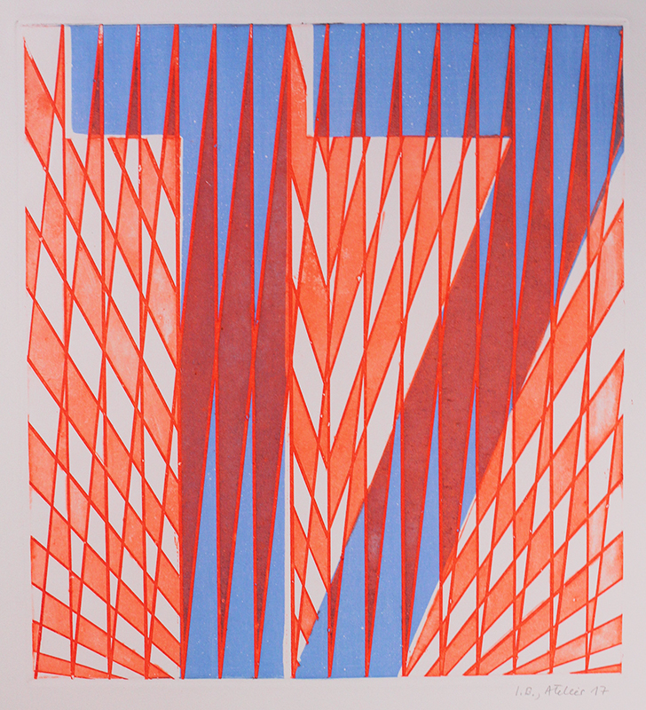 Untitled (for Atelier 17 Exhibition Poster) by Isolde Baumgart